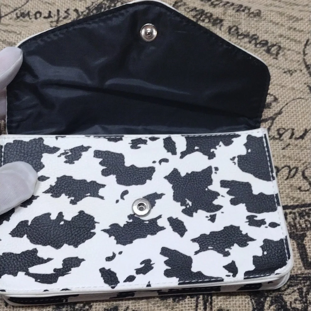 Cell Phone Holster 2 Belt Loop Cow Spots Pattern